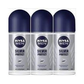 Nivea For Men Silver Protect 3x50 Ml Erkek Deodorant