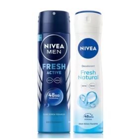 Nivea Fresh Active 150 ml Tıraş Jeli Koruyucu ve Bakım için 200 ml Erkek Deosprey