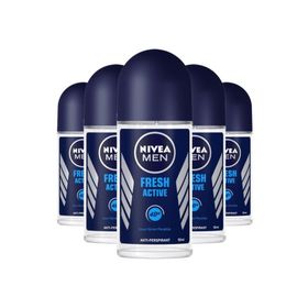Nivea Fresh Active 5x50 ML Erkek Roll-On