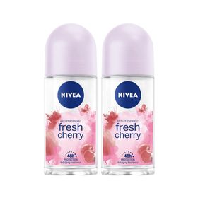 Nivea Fresh Cherry 2x50 ml Kadın Roll-On