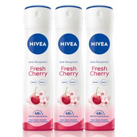 Nivea Fresh Cherry 3x150 ml Kadın Sprey Deodorant