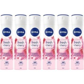 Nivea Fresh Cherry 6x150 ml Kadın Deodorant