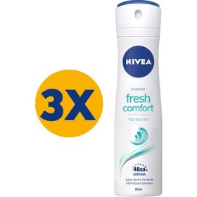 Nivea Fresh Comfort 3 x 150 ml Kadın Sprey Deodorant
