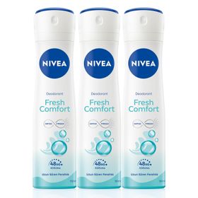 Nivea Fresh Comfort 3 x 150 ml Kadın Sprey Deodorant