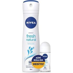Nivea Fresh Natural 150 ml Kadın Deodorant + Fresh Natural 25 ml Kadın Roll-On
