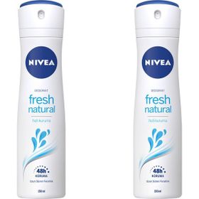 Nivea Fresh Natural 2x200 ML Kadın Sprey Deodorant