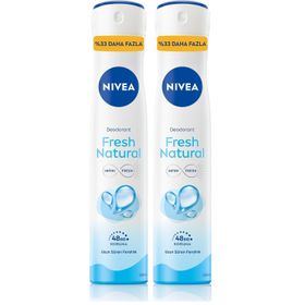 Nivea Fresh Natural 2x200 ML Kadın Sprey Deodorant