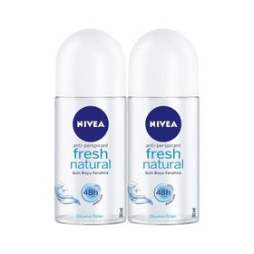 Nivea Fresh Natural 2x50 ml Kadın Roll-On