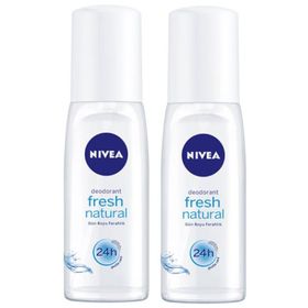 Nivea Fresh Natural 2x75 ml Kadın Sprey Deodorant