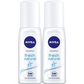 Nivea Fresh Natural 2x75 ml Kadın Sprey Deodorant
