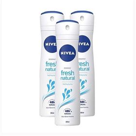Nivea Fresh Natural 3x150 ml Kadın Sprey Deodorant