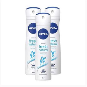 Nivea Fresh Natural 3x150 ml Kadın Sprey Deodorant