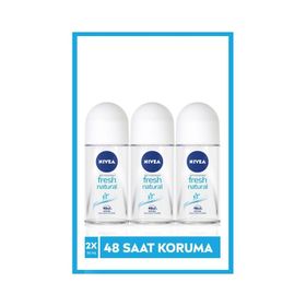 Nivea Fresh Natural 3x50 ml Kadın Roll-On