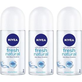 Nivea Fresh Natural 3x50 ml Kadın Roll-On