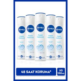 Nivea Fresh Natural 5x150 ml Kadın Sprey Deodorant