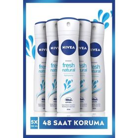 Nivea Fresh Natural 5x150 ml Kadın Sprey Deodorant