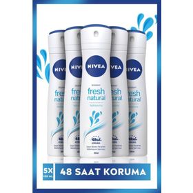 Nivea Fresh Natural 5x150 ml Kadın Sprey Deodorant