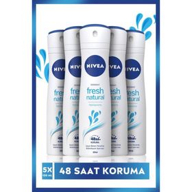 Nivea Fresh Natural 5x150 ml Kadın Sprey Deodorant