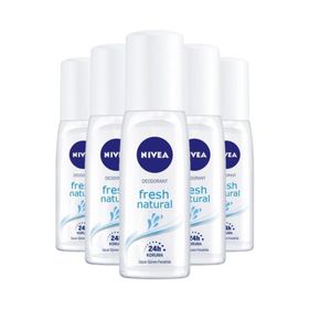 Nivea Fresh Natural 5x75 ml Kadın Sprey Deodorant
