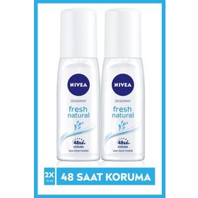 Nivea Fresh Natural Pump 2x75 ml Kadın Sprey Deodorant