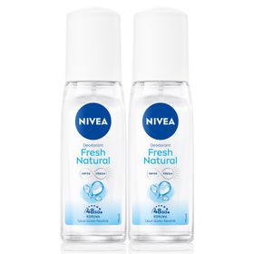 Nivea Fresh Natural Pump 2x75 ml Kadın Sprey Deodorant