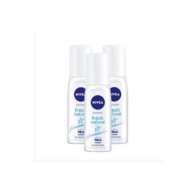 Nivea Fresh Natural Pump 3x75 ml Kadın Sprey Deodorant