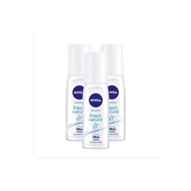Nivea Fresh Natural Pump 3x75 ml Kadın Sprey Deodorant
