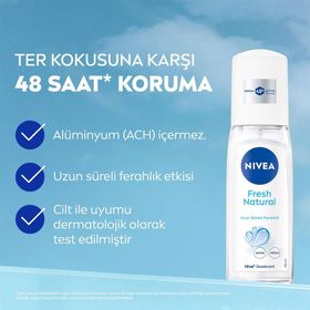 Nivea Fresh Natural Pump 75 ml Kadın Sprey Deodorant