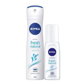 Nivea Fresh Natural Pump Sprey 75 ml Kadın Deodorant + 150 ml Sprey Deodorant