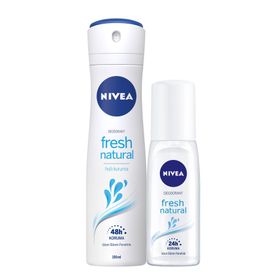 Nivea Fresh Natural Pump Sprey 75 ml Kadın Deodorant + 150 ml Sprey Deodorant