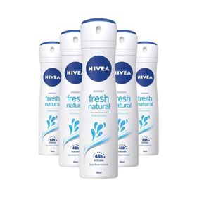 Nivea Fresh Naturel 5x150 ml Kadın Sprey Deodorant