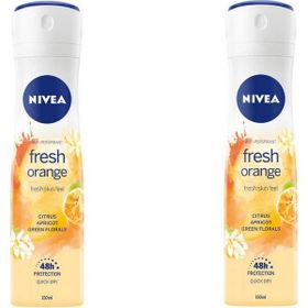 Nivea Fresh Orange 2x150 ml Kadın Sprey Deodorant