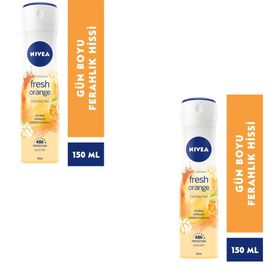 Nivea Fresh Orange 2x150 ml Kadın Sprey Deodorant