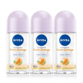 Nivea Fresh Orange 3x50 ml Kadın Roll-On