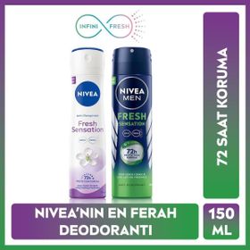 Nivea Fresh Sensation 150 ml Kadın Sprey Deodorant