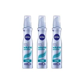 Nivea Hacim Veren Extra Strong 3x150 ml Saç Köpüğü