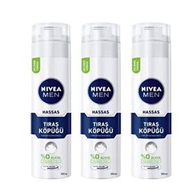 Nivea Hassas 3x200 ml Tıraş Köpüğü