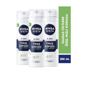 Nivea Hassas 3x200 ml Tıraş Köpüğü