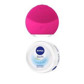 Nivea Holly 300 ml Soft Nemlendirici Bakım Kremi Ve Cilt Yüz Temizleme Masaj Aleti