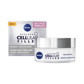 Nivea Hyaluron Celluar Fıller 50 ml Sıkılaştırıcı Hücre Aktifleştirici Yaşlanma Karşıtı Gündüz Kremi