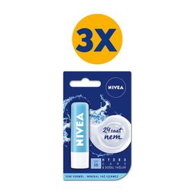 Nivea Hydro Care SPF15 3x4.8 gr Dudak Bakım Kremi
