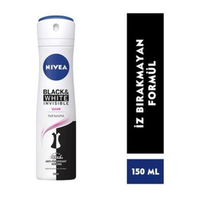Nivea Invisible Black and White Clear 150 ml Leke Karşıtı Deodorant