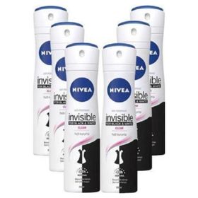 Nivea Invisible Black & White 6x150 ml Kadın Deodorant