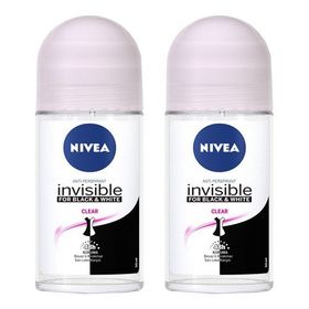Nivea Invısıble Black Whıte Clear 2x50 ml Kadın Deodorant