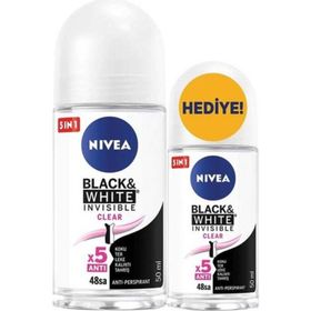 Nivea Invısıble Black Whıte Clear 2x50 ml Kadın Deodorant