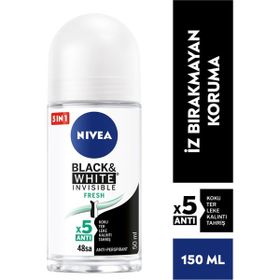 Nivea Invısıble Black Whıte Clear 50 ml Kadın Deodorant