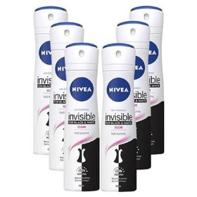 Nivea Invisible Black White Clear 6x150 ml Kadın Sprey Deodorant