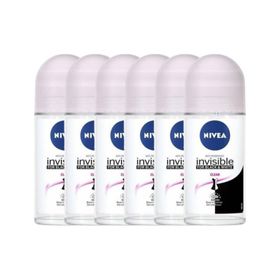 Nivea Invisible Black White Clear 6x50 ml Kadın Roll-On