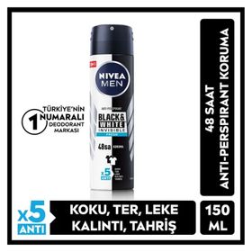 Nivea Invisible Black White Fresh 200 ml Erkek Sprey Deodorant