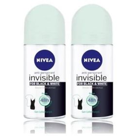 Nivea Invisible Black & White Fresh 2x50 ml Kadın Roll-On Deodorant